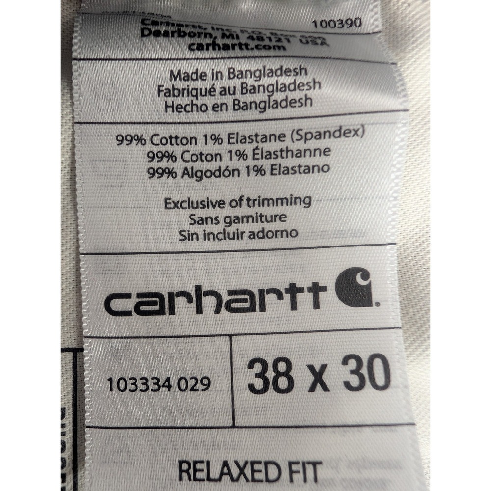 Carhartt Men's BN3334-M Double Knee Carpenter Work Pant: 38 x 30 Relaxed Fit - Picture 14 of 16